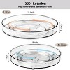 LunaLulinlk Lazy Susan Turntable Organizer, 9"+11" 2 Pack, Rotating Tray for Kitchen Organizer Cabinet, Spice Rack, Under Sink Organizer - 4 of 4