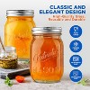 NutriChef 4 Pcs. Glass Mason Jars with Regular Lids and Bands, DIY Magnetic Spice Jars, Ideal for Meal Prep, Jam, Honey, Wedding Favors, and more - 4 of 4