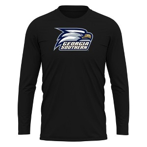 Georgia Southern University Adult Sport Long Sleeve Shirt Primary Logo, Black - 1 of 4