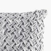 LIVN CO. Vintage Ruched Square Velvet Pillow - 4 of 4