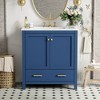 TIRAMISUBEST 30" Bathroom Vanity with Single Ceramic Sink, Freestanding Bathroom Storage Cabinet with 2 Soft Close Doors and a Drawer - 3 of 4