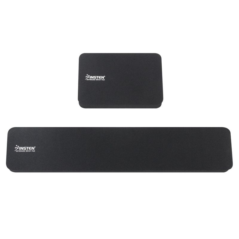 Insten Mouse & Keyboard Wrist Rest Pad, Anti-Slip Ergonomic Palm Cushion Support for Comfortable Typing and Pain Relief, Black, 13.8x2.8 & 5.5x3.7 in, 5 of 7