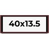 PosterPalooza | Panoramic Shadow Box 1.5" Depth Brown Picture Frame - UV Acrylic, Backing, Hanging Hardware - 2 of 4