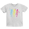 The Juniper Shop Three Skeletons Dancing Neon Youth Short Sleeve Tee - 2 of 4