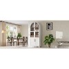 ORRD 71" Arched Farmhouse Pantry Cabinet - Adjustable Shelves, Hidden Drawer & Glass Door, White Kitchen Storage Cupboard - 4 of 4