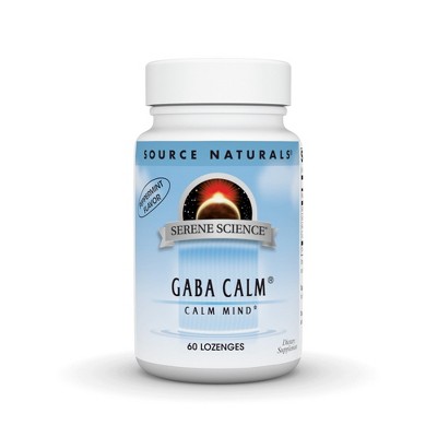 GABA Calm Sublingual-Peppermint by Source Naturals, Inc.  -  60 Lozenge