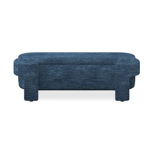 OUTSUPPLY Upholstered Storage Bench for Living Room, Bedroom, Entryway, Modern Footrest Ottoman with Hidden Compartment - 1 of 4