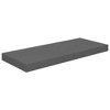 Wall Shelf Set of 2 Glossy gray Honeycomb MDF, Metal - 4 of 4