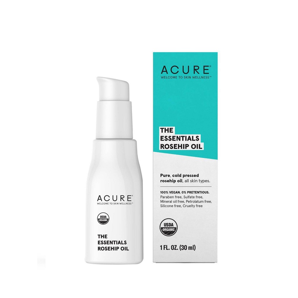 Photos - Cream / Lotion Acure The Essentials Rosehip Oil Unscented - 1 fl oz 