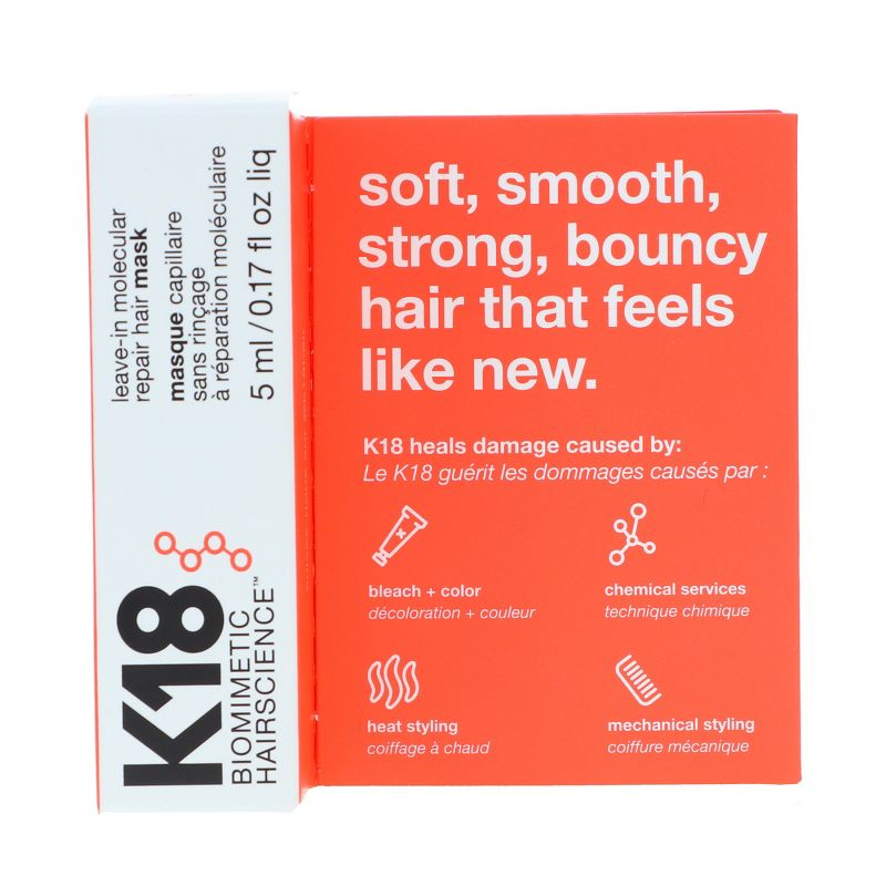 K18 Leave-In Molecular Repair Hair Mask 0.17 oz, 5 of 7