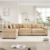 Oversized Cloud Modular Sectional Couch,Convertible Sectional Couches Deep Seat Extra-Wide Armrests - 2 of 4