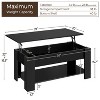 Yaheetech Modern Lift Top Vintage Coffee Table Accent Table w/Hidden Compartment & Storage For Home, Living Room, Reception Room, Office - image 3 of 4