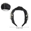 Unique Bargains Women's Fashion Wide Faux Pearl Bead Knotted Headbands 1 Pc - 4 of 4