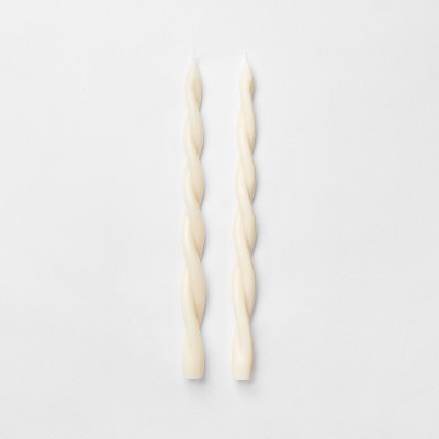 2pk Taper Cream Twist - Threshold™ Designed with Studio McGee