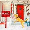 Tangkula 3.5 FT Christmas Lighted Mailbox & Dog, Xmas Decoration with 120 Warm White LED Lights Holiday Yard Decoration with Zip Ties & Ground Stakes - 2 of 4
