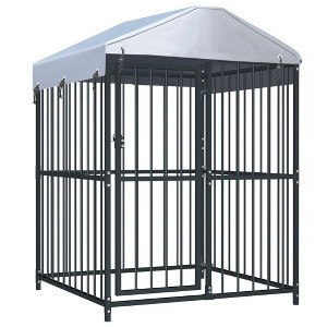 vidaXL Outdoor Dog Kennel with Roof 47.2"x47.2"x59" - 1 of 4