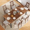 79" Large Industrial Dining Room Table for 6-8 People Rectangular Wood Kitchen Table Modern Farmhouse Dining Table with Heavy Duty Metal Legs - 3 of 4
