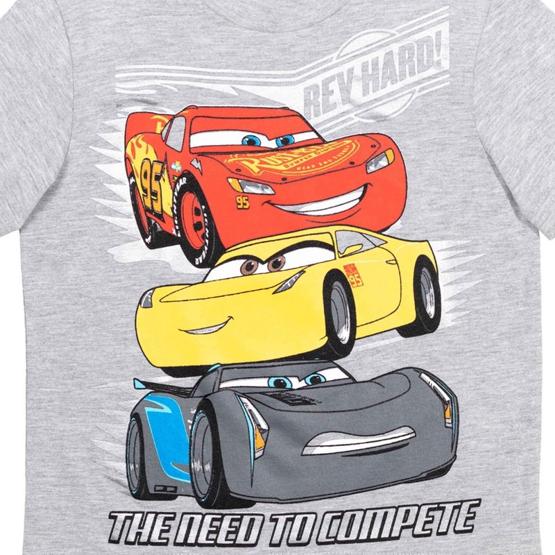 Disney Pixar Cars Lion King Lightning McQueen T-Shirt and Mesh Shorts Outfit Set Toddler, 4 of 8