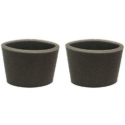 Nispira Replacement Foam Sleeve Filter for Most Shop-Vac, Vacmaster & Genie Wet Dry Shop Vacuum Cleaner. Compared to Part VF2001, 2 Packs