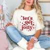 Simply Sage Market Women's Whimsical Let's Get Jolly Short Sleeve Garment Dyed Tee - 2 of 4