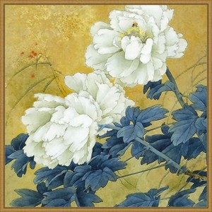 Amanti Art Historical Flora II by Steve Hunziker Framed Canvas Wall Art - 1 of 4