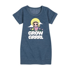 - LOL Surprise! - Grow Grrrl Graphic Short Sleeve Fleece Dress - 1 of 4