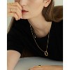 Bearfruit Jewelry Sterling Silver 18k Gold Plated Brynn Circle Necklace - 3 of 4