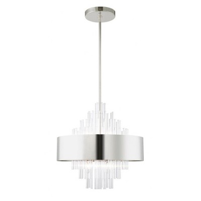 Livex Lighting Orenburg 8 - Light Pendant in  Polished Nickel