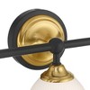 Possini Euro Design Possini Euro Zaragoza 23" Wide Gold and Black 3-Light Bath Light - 3 of 4