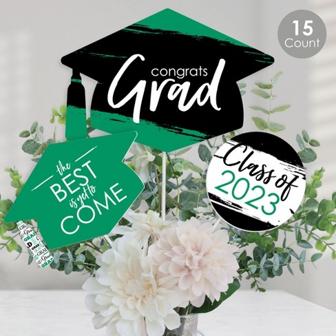 Big Dot of Happiness Graduation Cheers - 2022 Graduation Decorations DIY Party Essentials - Set of 20
