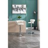 Lyngins Office & Bar Counter Height Bar Stool Set of 2,Modern Swivel Bar Stools with Chrome-Plated Metal Base, Height Adjustable Velvet Counter Stools - 2 of 4