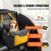 VEVOR Dog Car Seat, Waterproof Dog Booster Seat for Car with Side Handles and A Storage Pocket, Clip-On Safety Leash and PP Cotton Filling - 3 of 4