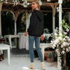 Anna-Kaci Women's Lace Up Criss Cross V Neck Hoodies Long Sleeve Top - 4 of 4