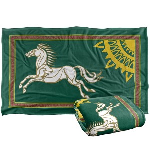 Kids' Lord Of The Rings Rohan Banner Silky Touch Blanket White 36X58 - 1 of 4