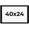 PosterPalooza | Modern Shadow Box 1" Depth Black Picture Frame - UV Acrylic, Backing Board, Hanging Hardware - 2 of 4