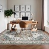 Bedroom Printed Area Rug Soft Bordered Thin  Carpet - 2 of 4