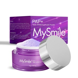 MySmile PAP Mint Non-Sensitive Teeth Whitening Powder Cavity Prevention Little Foam - 0.52 oz - 1 of 4