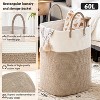 Laundry Basket,Woven Cotton Rope Laundry Hamper,Versatile Storage for Dirty Clothes,Baby Toys,and Blankets in Bathroom - 2 of 4