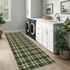 Washable Rug Modern Plaid Rug Non Slip Non Shedding Rug Low Pile Rugs Foldable Indoor Carpet for Living Room Bedroom Study Room Guest Room Playroom - 3 of 4