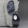 SOHI Women's Multicolour Marble Drop Earrings - 2 of 3