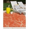 Unique Loom Outdoor Botanical Branch Floral and Botanical Woven Area Rug - 3 of 4