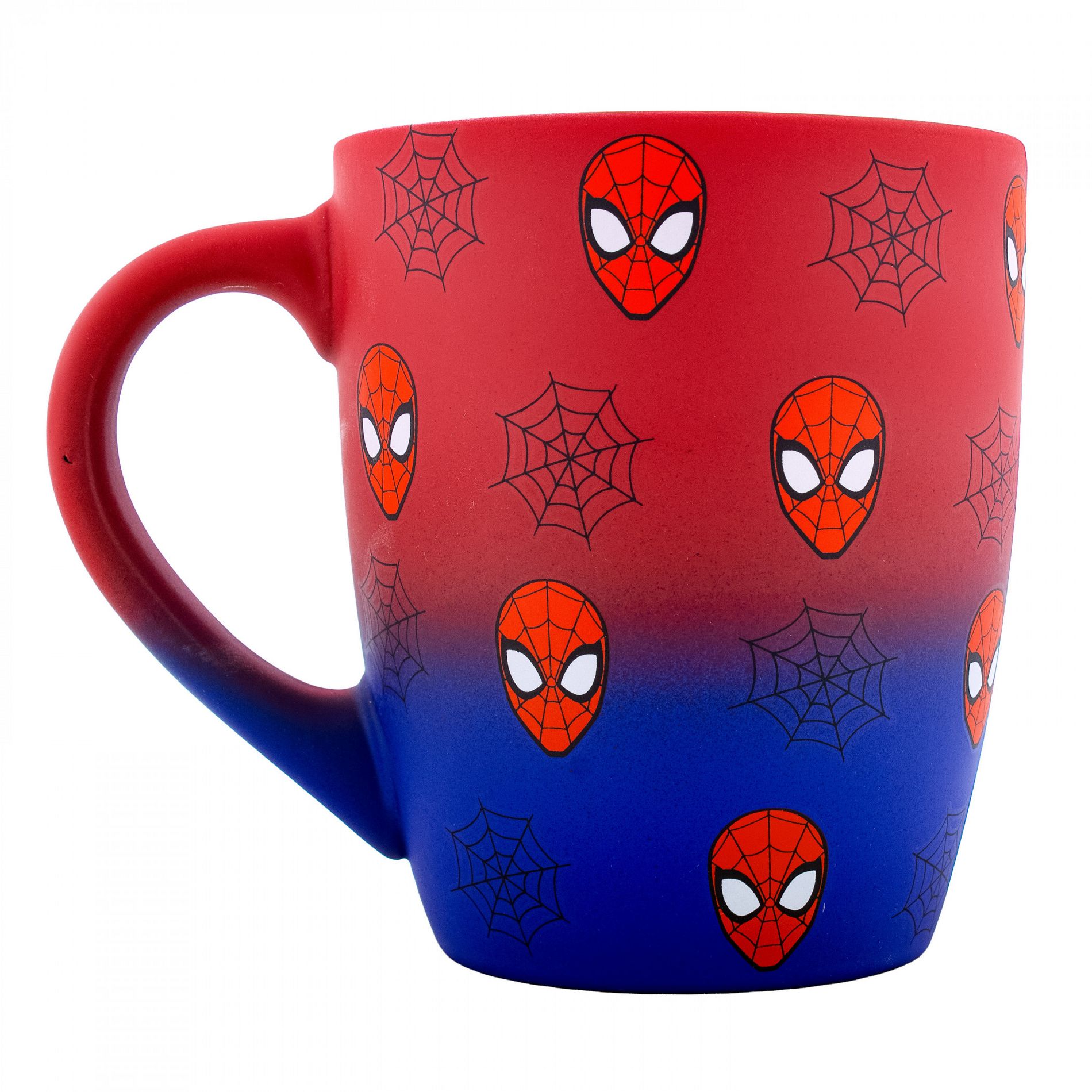 Adult Spider-Man Web and Mask Collage 25oz Ombre Soft Touch Jumbo Mug