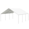 Outsunny 19' x 19.5' Heavy Duty Carport, Portable Garage for Car, Truck, Boat, Motorcycle, Bike, Garden Tools - 4 of 4