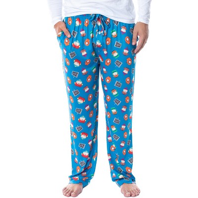 South Park Mens' TV Show Stan Kyle Cartman Kenny Sleep Pajama Pants Blue