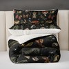 Autumn/Winter Forest-Inspired Mushroom & Plant Fleece Quilt 3-Piece Set,Thickened Warmth Natural Style Bedding Set (1Quilt+ 2Pillowcases) - 3 of 4