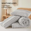 BAGOKIE Tufted Striped Bed Set with Comforter and Pillow Sham - 4 of 4