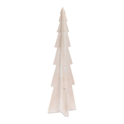 Whitewashed Resin Tree 50"H