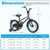 Infans 16" Kids Bike w/Adjustable Saddle Handlebar Removable Training Wheels Handbrake - 2 of 4