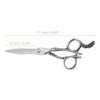 Unique Bargains Stainless Steel Hair Cutting Scissors Silver Tone 1 Pc - 4 of 4