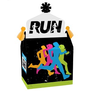 Big Dot of Happiness Set the Pace - Running - Treat Box Party Favors - Track, Cross Country or Marathon Party Goodie Gable Boxes - Set of 12 - 1 of 4